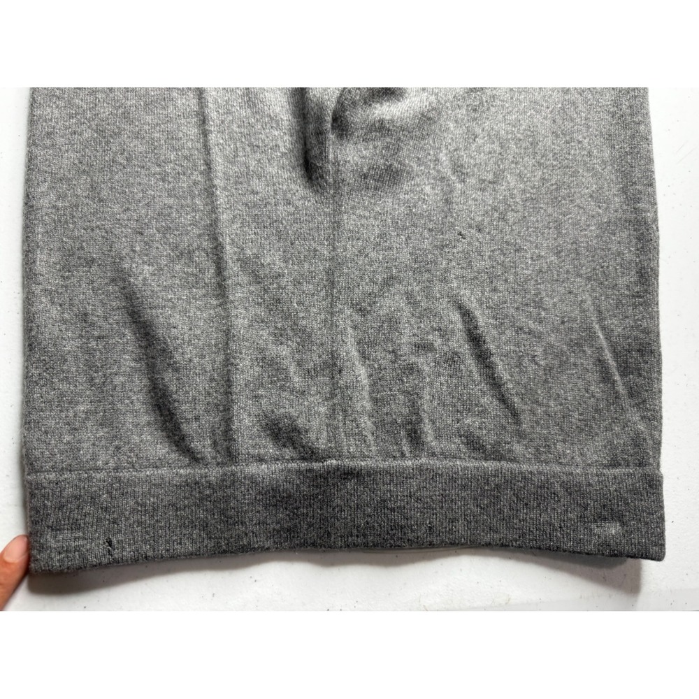 Neiman Marcus Cashmere Pants Gray Wide Leg Knit Lounge Trousers Small NEW - Picture 9 of 11